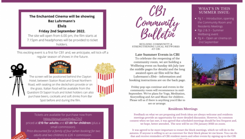 CB1 Summer bulletin