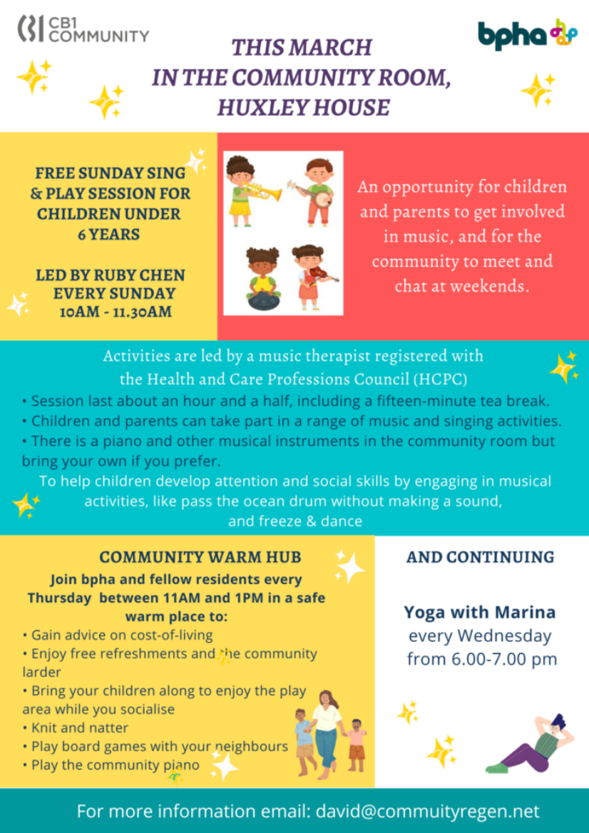 March 23 CB1 Community Room