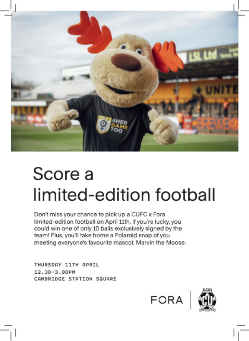 CUFC Fora Footballs Giveaway PNG