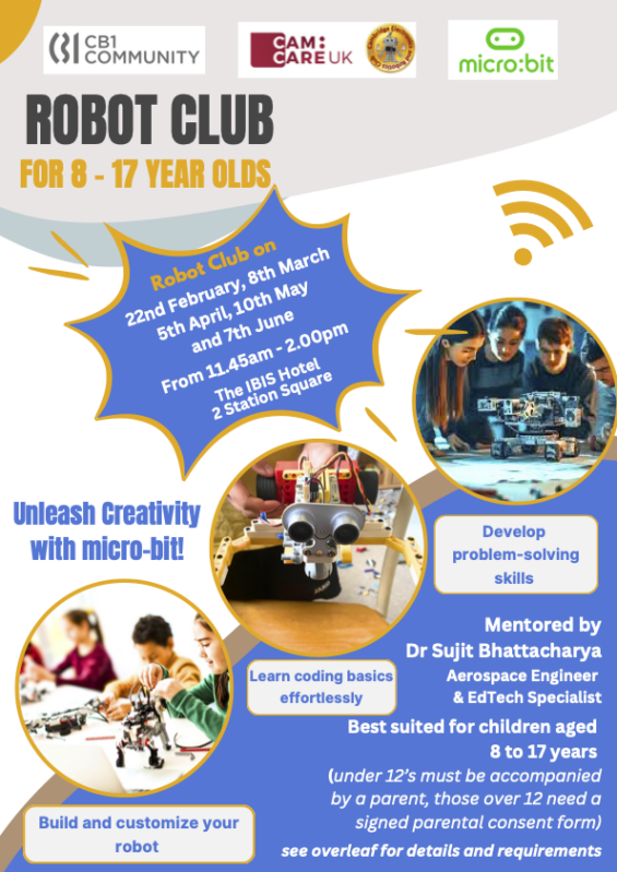 Feb 2025 Robot Club poster front