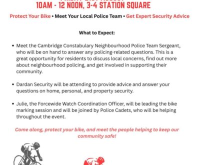 Bike Marking and Police Drop-In