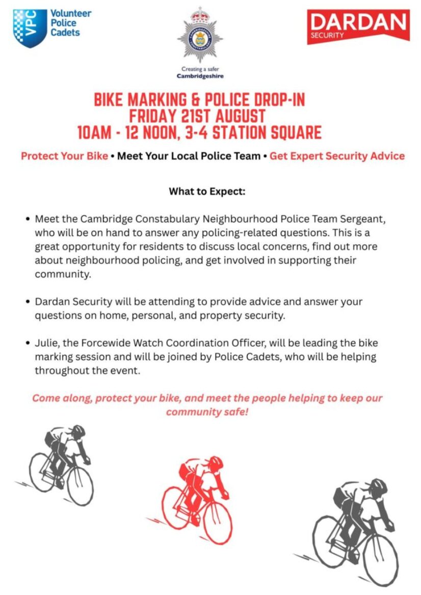 Bike Marking and Police Drop-In